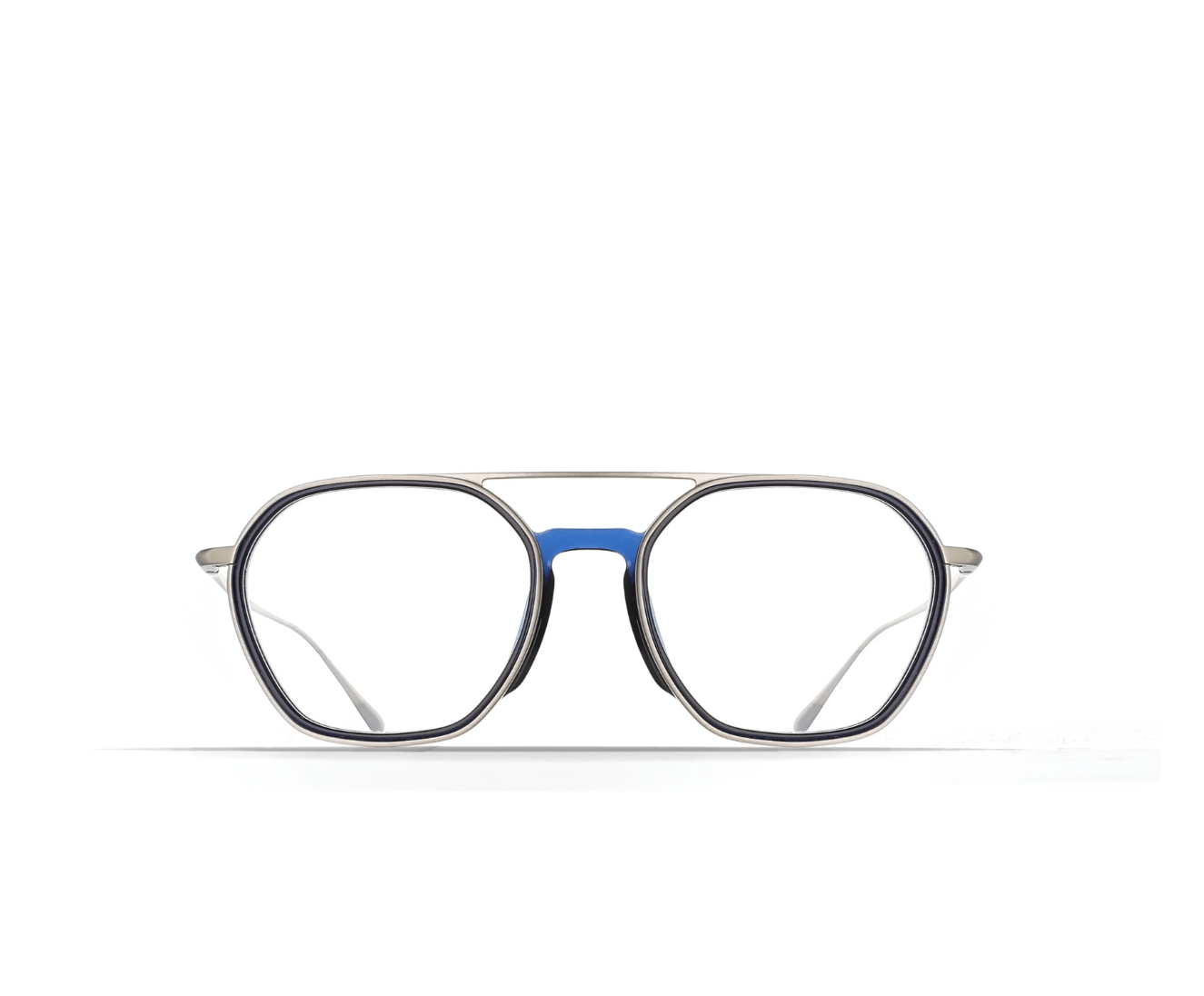 Brett Giacomo Geometric Eyeglasses-Handcrafted titanium" and "modern, masculine aesthetic- VISIONMOOD