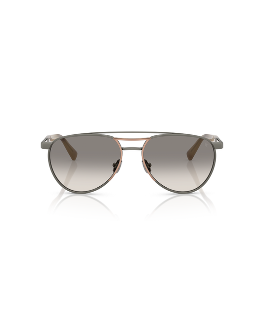 Matte Gunmetal/Rose Gold-Clear Gradient Grey