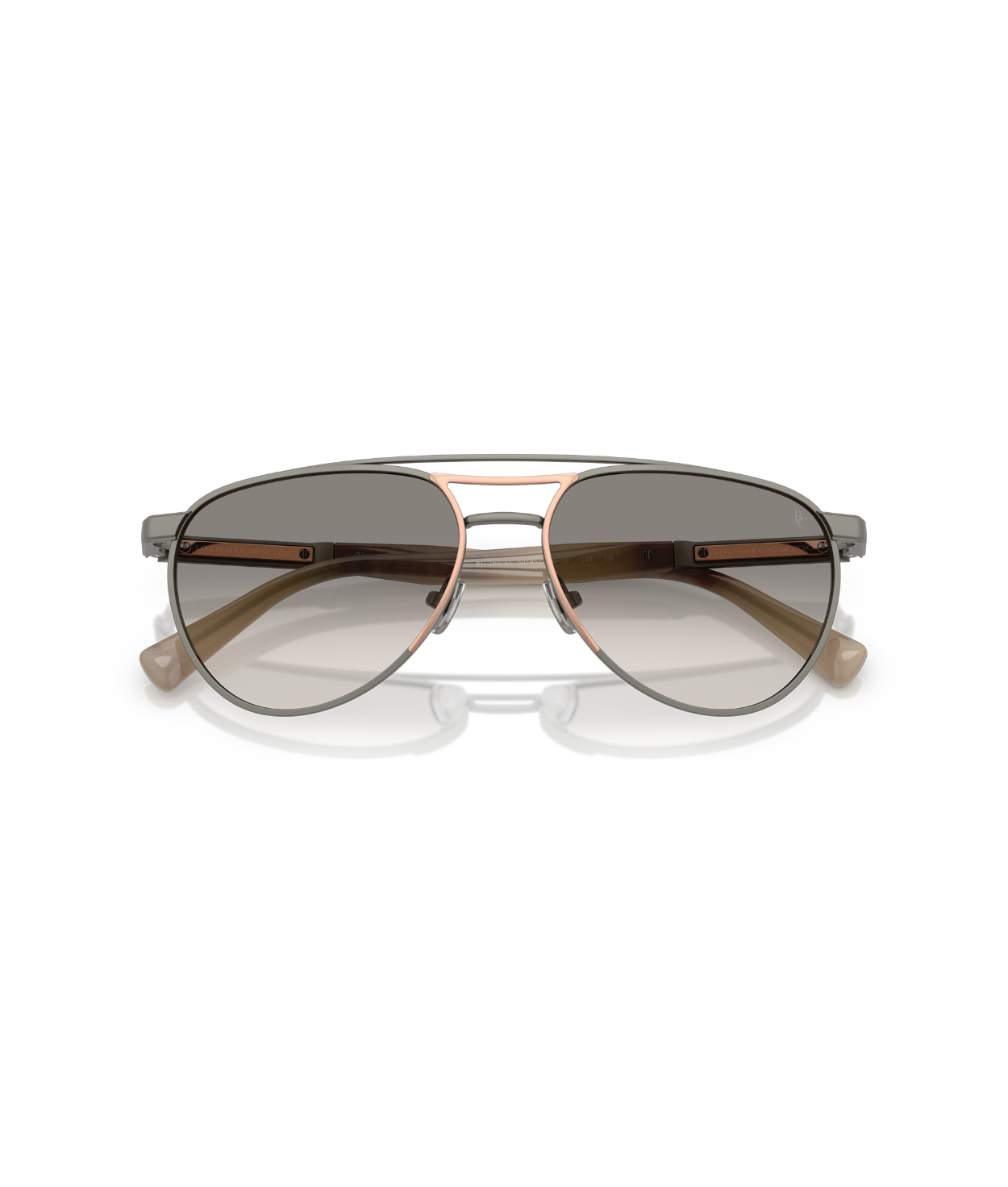 Matte Gunmetal/Rose Gold-Clear Gradient Grey