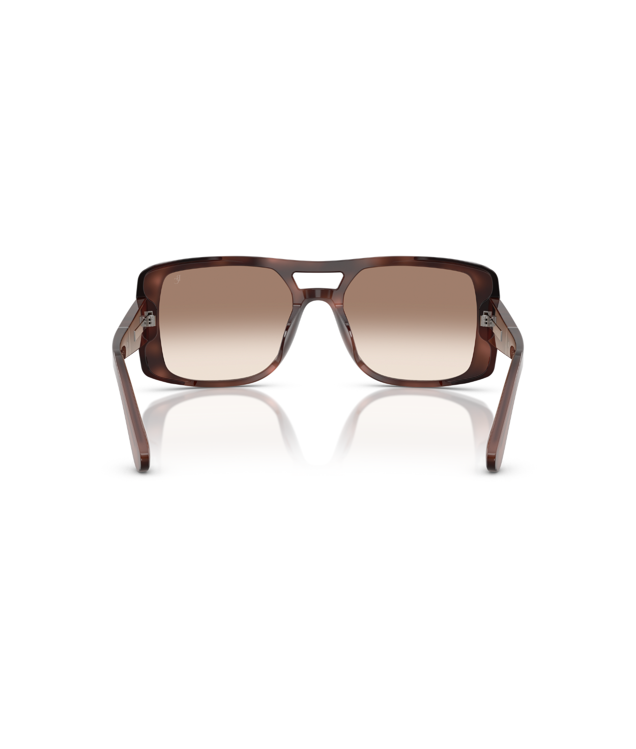 Havana Hydrangea-Clear Gradient Brown Mirror Silver