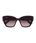 Cartier C de Cartier CT0666S cat eye sunglasses in Burgundy-Red, front view