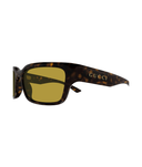 Gucci GG2240S rectangle sunglasses in Havana-Yellow, side view