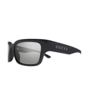 Gucci GG2240S rectangle sunglasses in Grey-Silver, side view