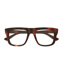 Gucci GG2242O rectangle eyeglasses in Havana, front view