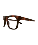 Gucci GG2242O rectangle eyeglasses in Havana, side view