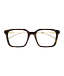 Gucci GG2252O rectangle eyeglasses in Havana, front view