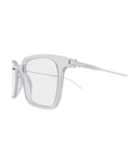 Gucci GG2252O rectangle eyeglasses in Grey, side view