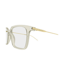 Gucci GG2252O rectangle eyeglasses in Green, side view