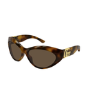 Gucci GG2269S cat eye sunglasses in Havana-Brown, three-quarter view
