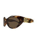 Gucci GG2269S cat eye sunglasses in Havana-Brown, side view