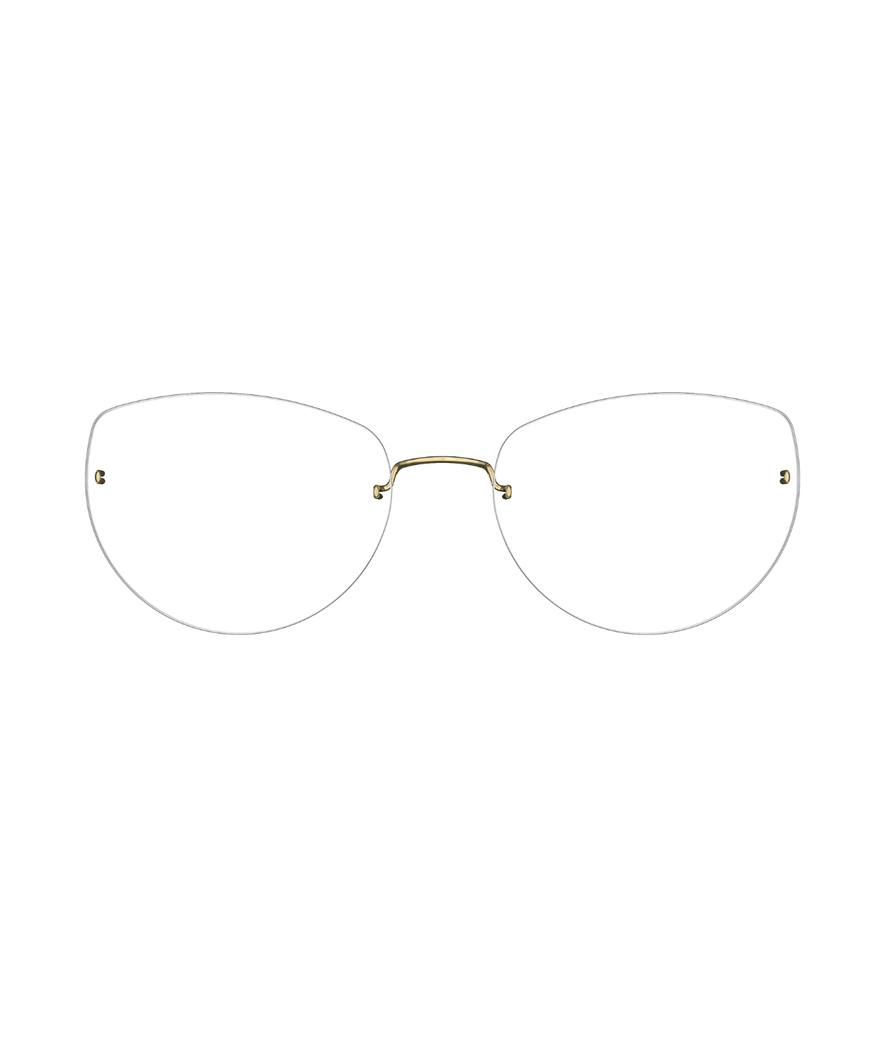 Matte Grey-Polished Gold Titanium