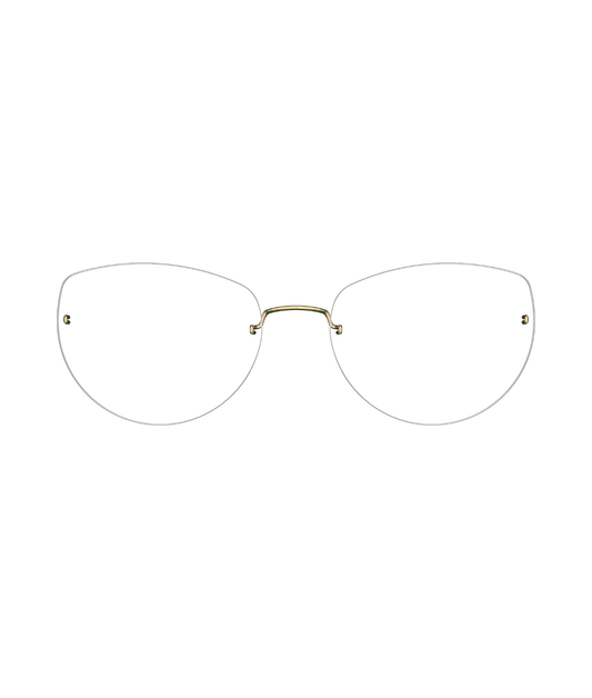 Matte Grey-Polished Gold Titanium