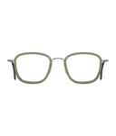 Matte Silver Transparent Green