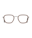 Matte Silver Matte Transparent Brown