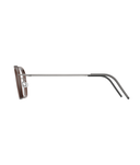 Matte Silver Matte Transparent Brown