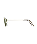 Polished Gold Transparent Green