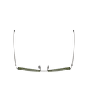 Matte Silver Transparent Green
