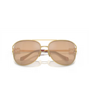Pale Gold-Dark Pink Mirror Internal Silver