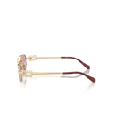 Pale Gold-Dark Pink Silver