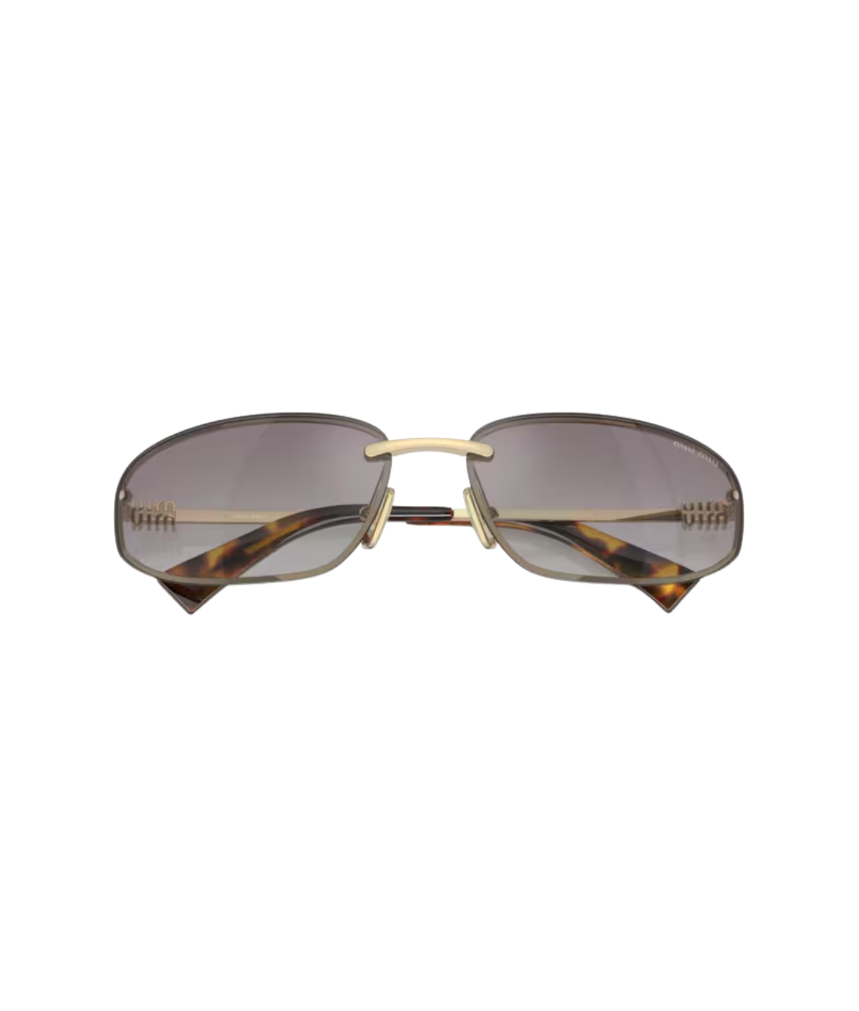 Pale gold-Gradient blue mirror silver