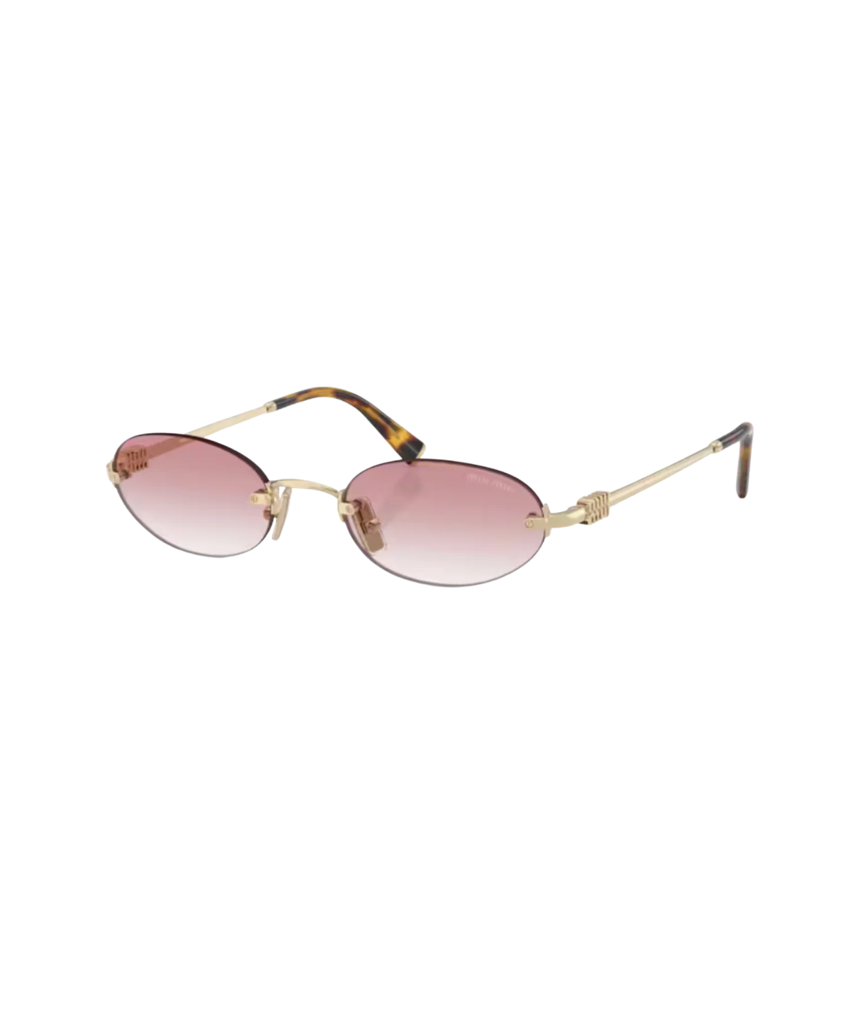 Pale gold-Clear gradient pink