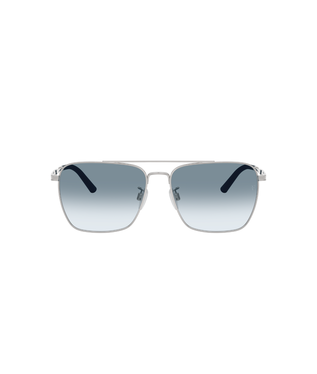 Brushed silver-Sky gradient wash to dark