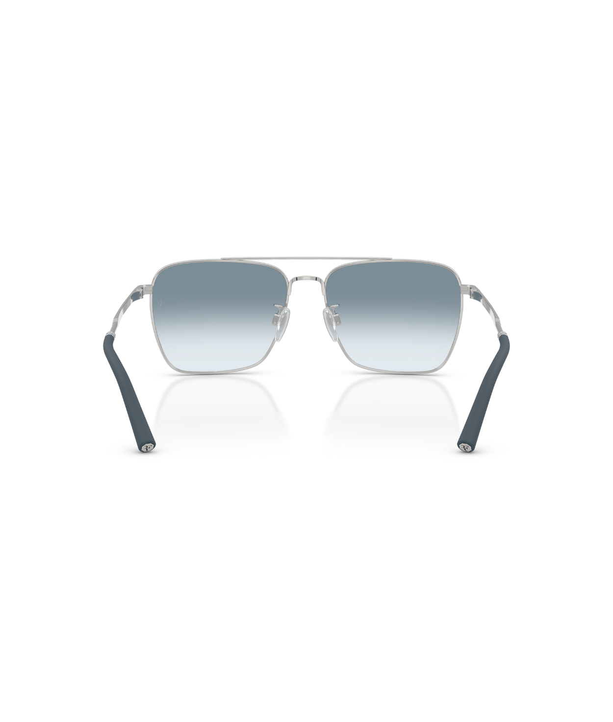 Brushed silver-Sky gradient wash to dark