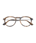 Striped black & greish brown
