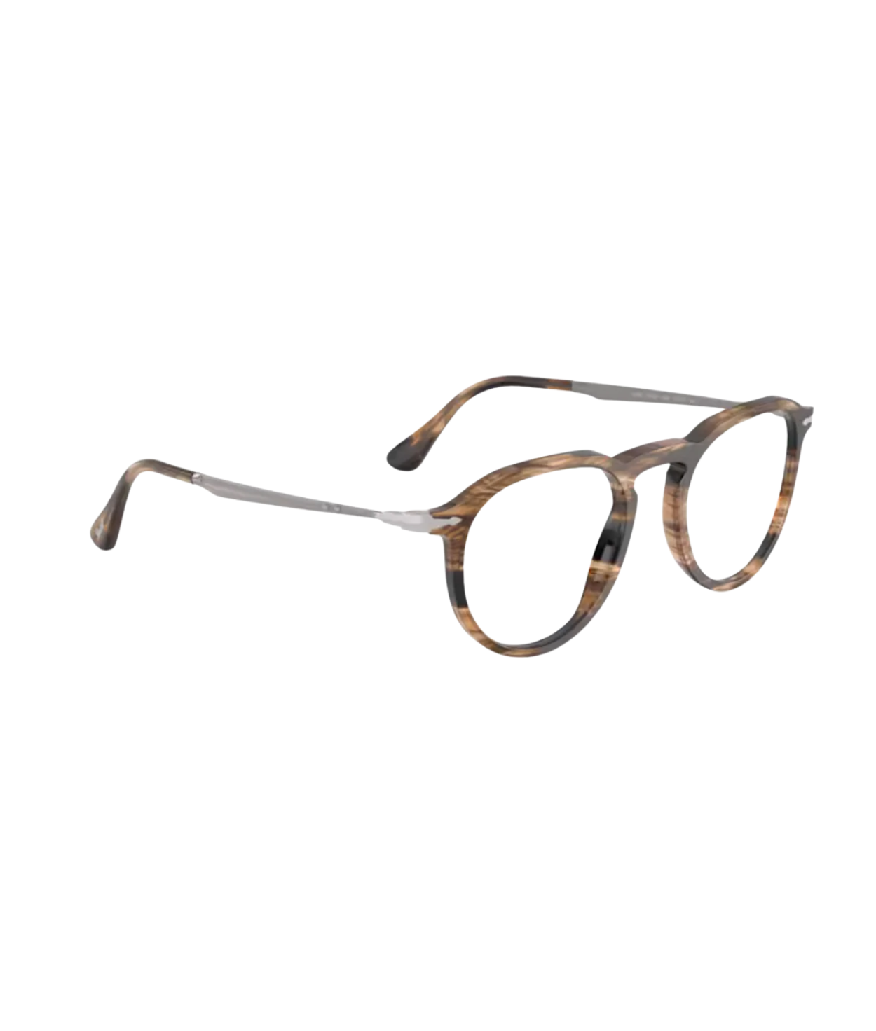 Striped black & greish brown