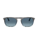 Striped grey gradient blue-Azure gradient blue