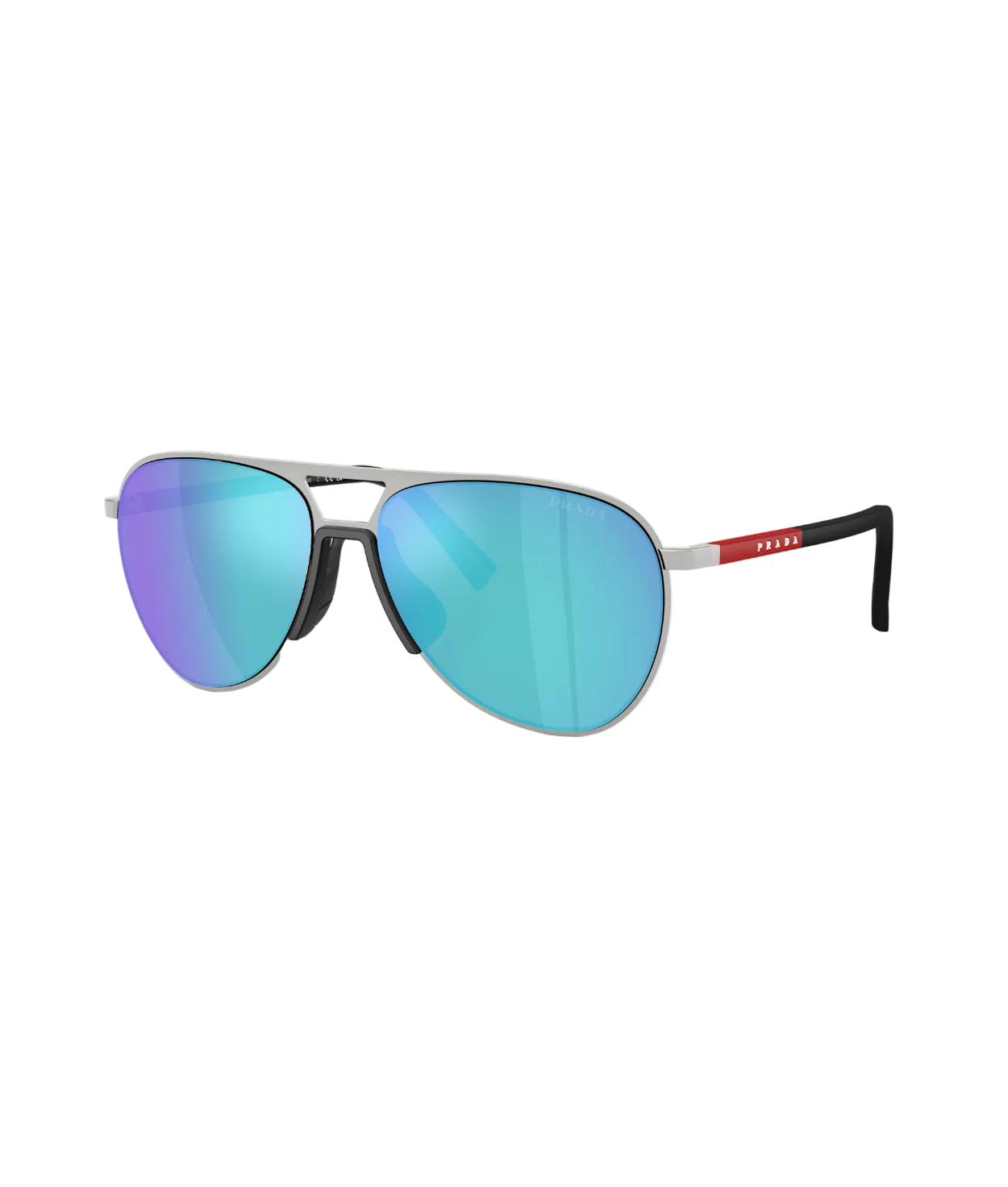 Silver-Light green mirror blue