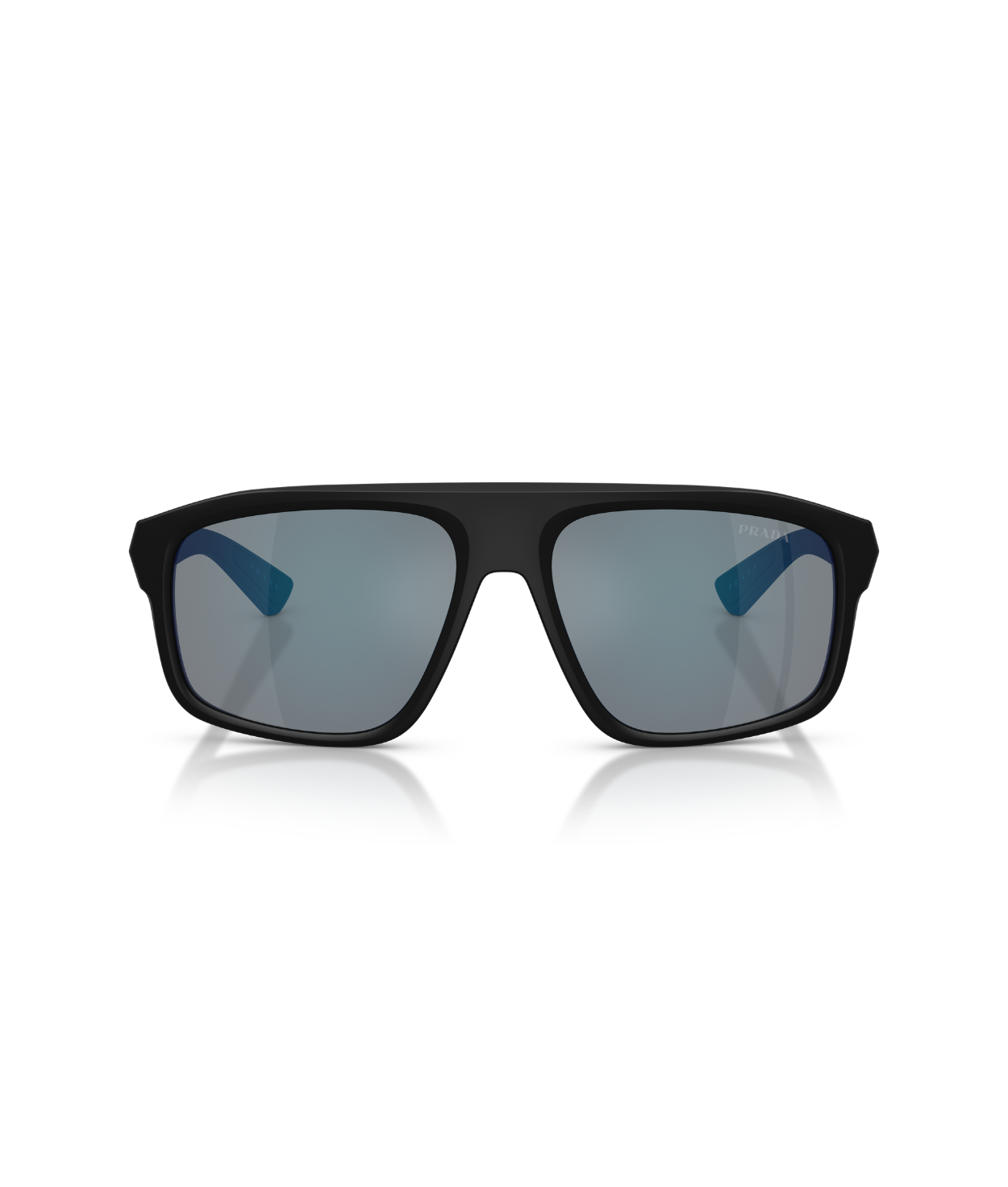 Matte black-Dark grey mirror blue/red