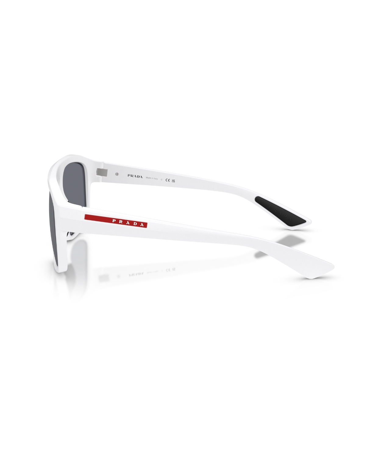 Matte white-Light blue mirror silver