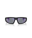 Matte black-Dark blue mirror violet