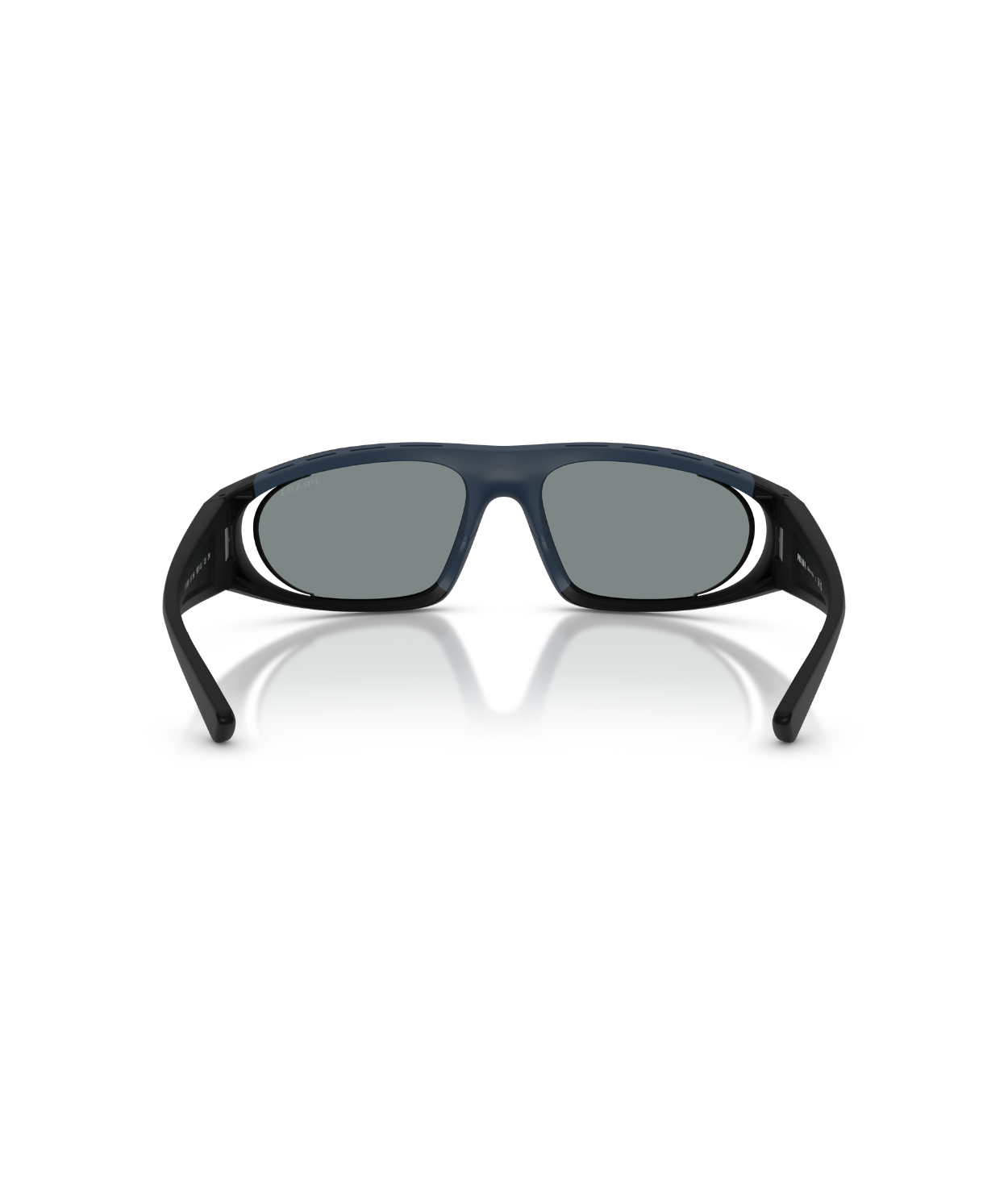 Matte black-Dark blue mirror violet