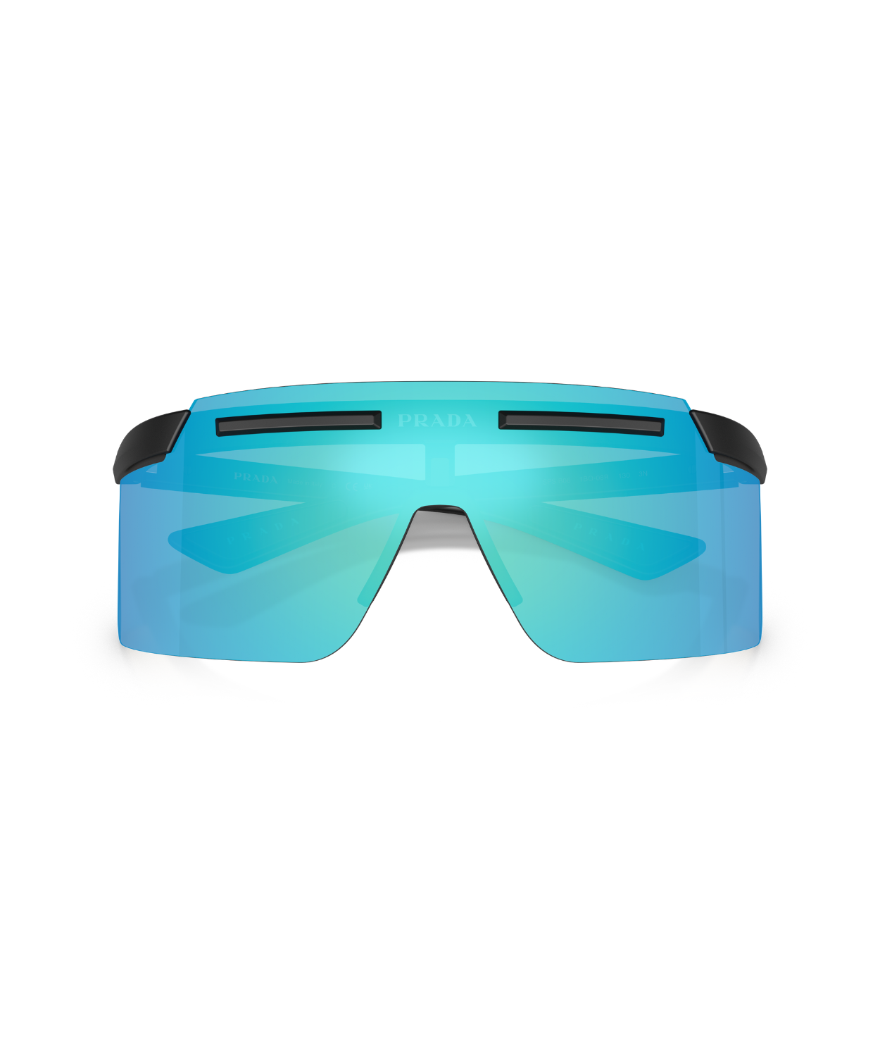 Matte black-Light green mirror blue