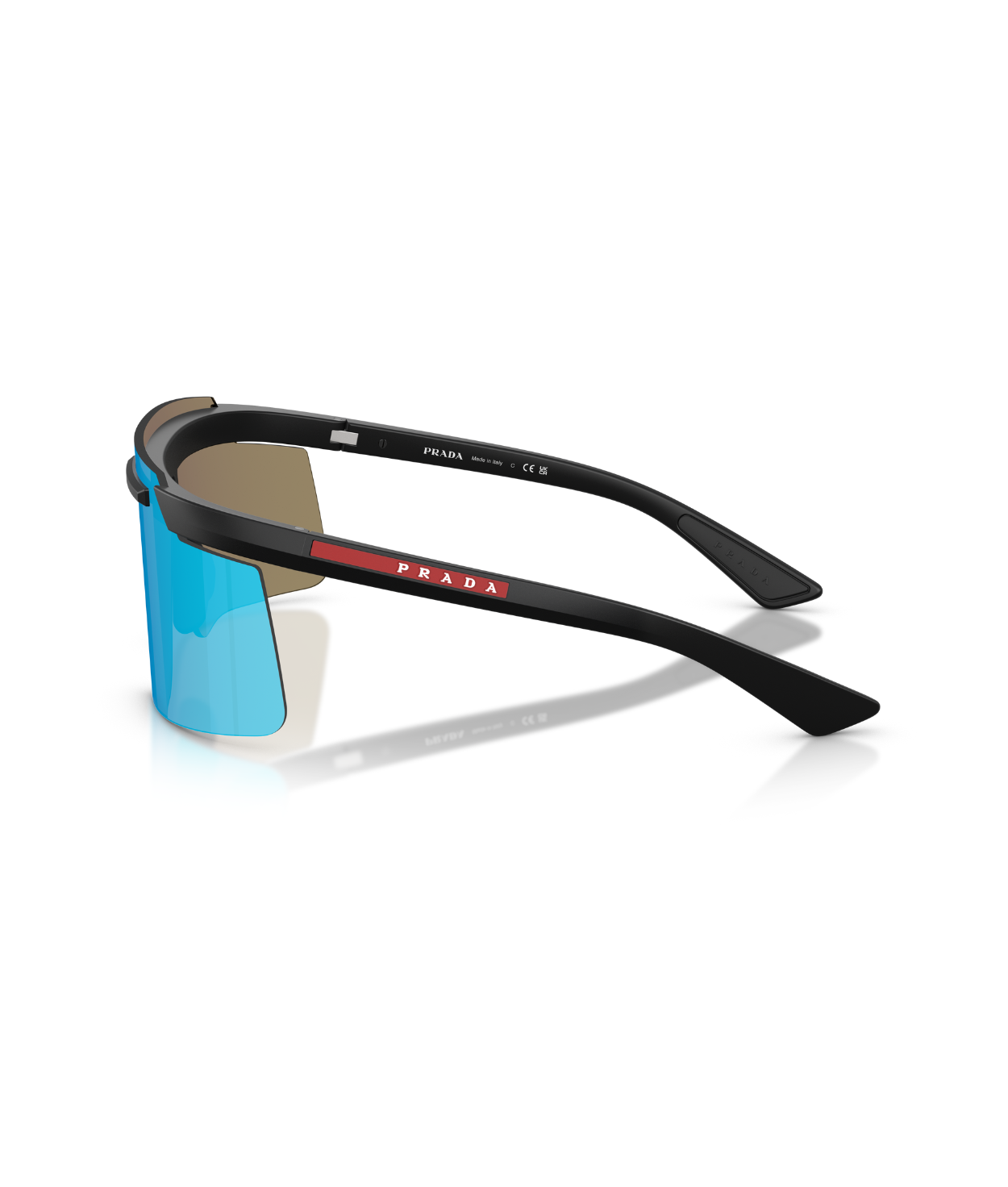 Matte black-Light green mirror blue