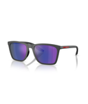 Rubber grey-Dark blue mirror violet