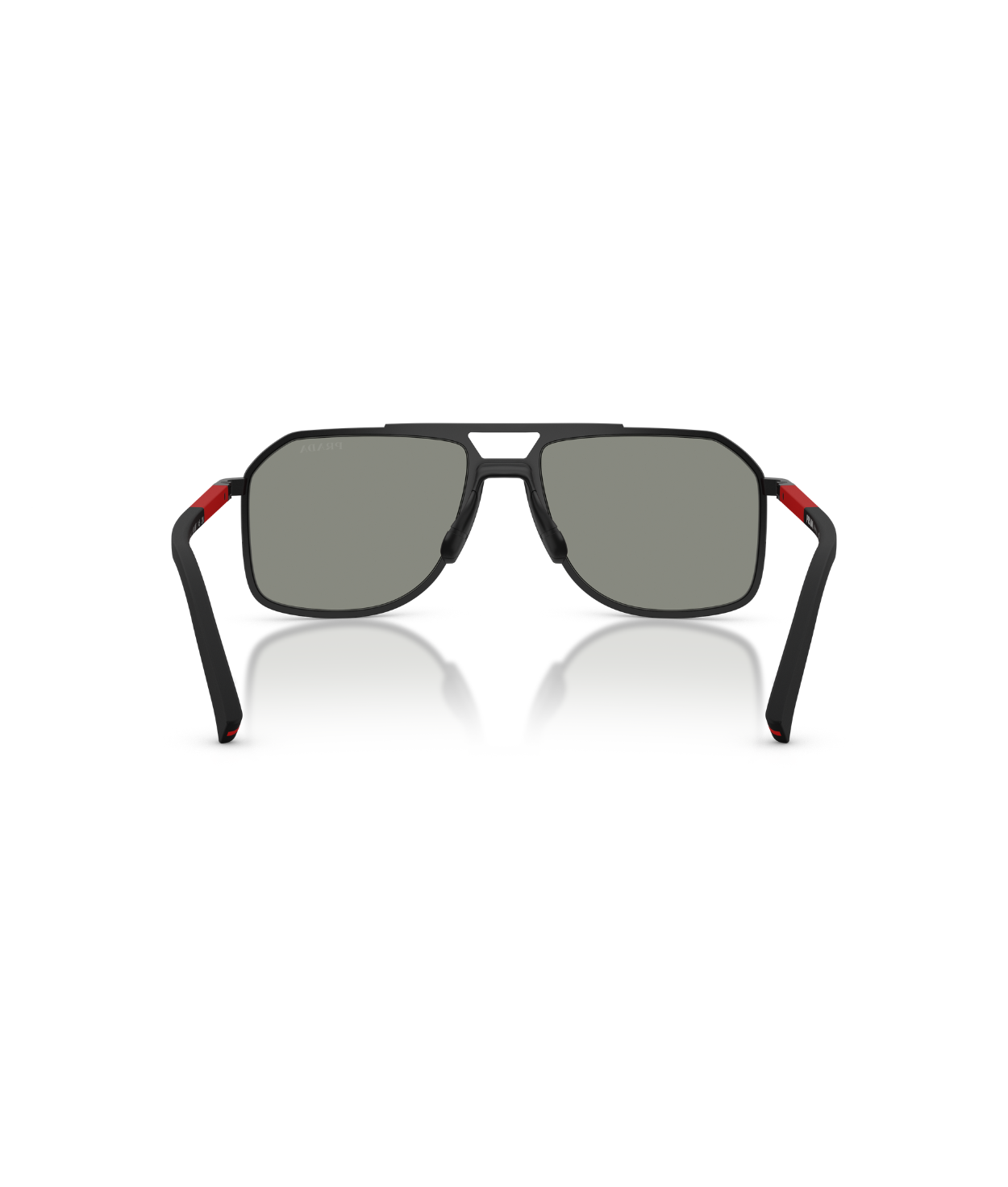 Matte black-Dark grey mirror blue/red