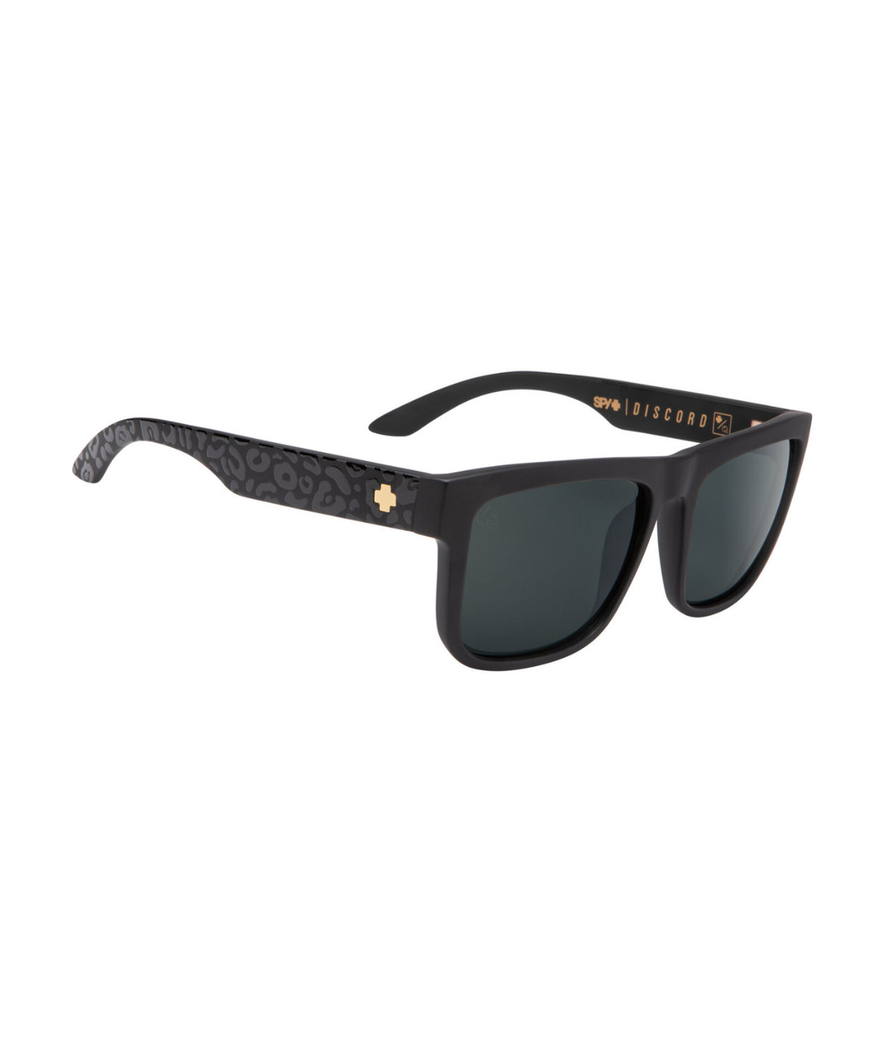 Matte Black Leopard-Gray Green