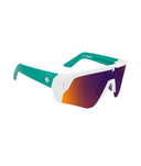Matte White Teal-Gray Green Dark Purple