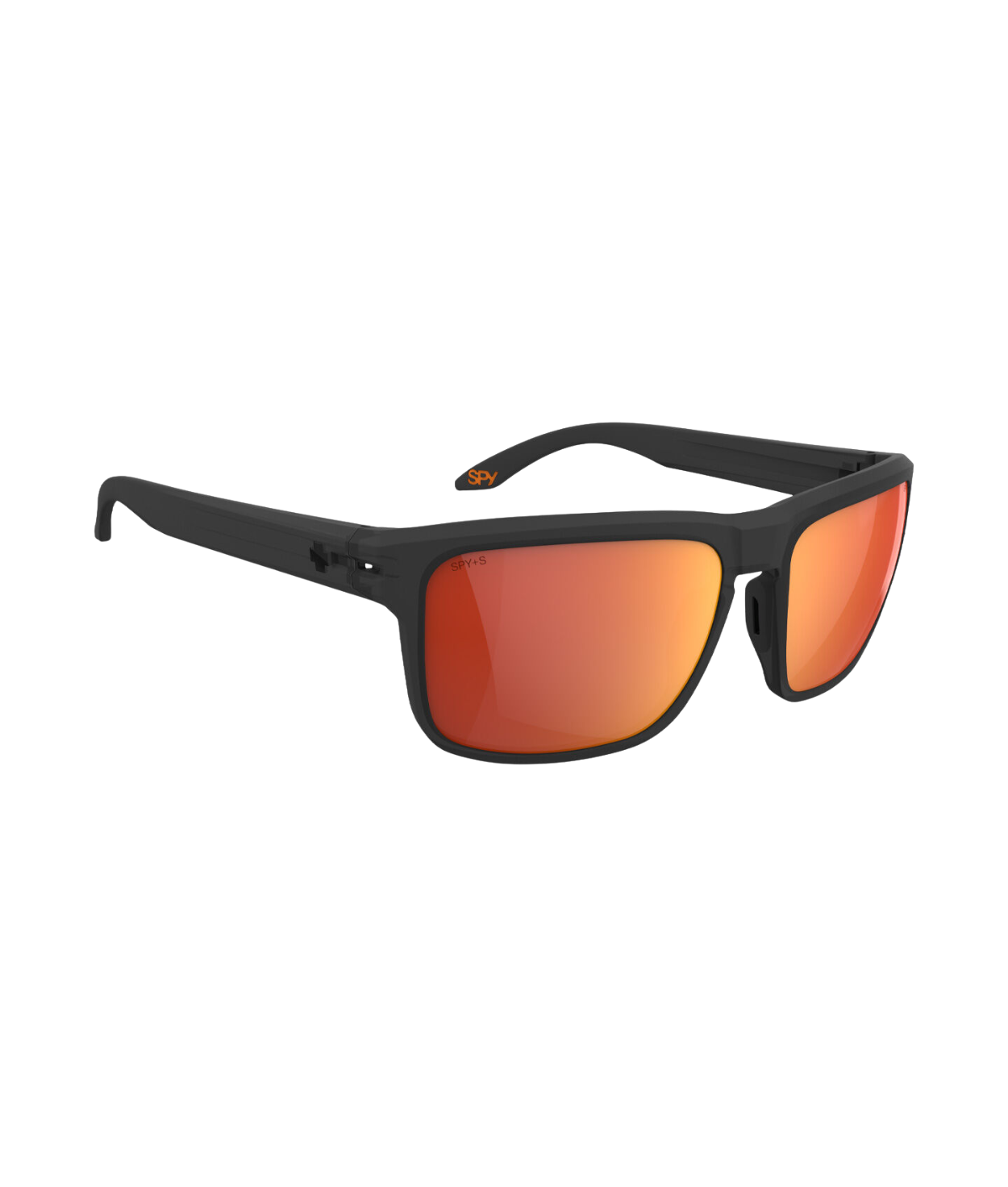 Translucent Matte Black-Orange