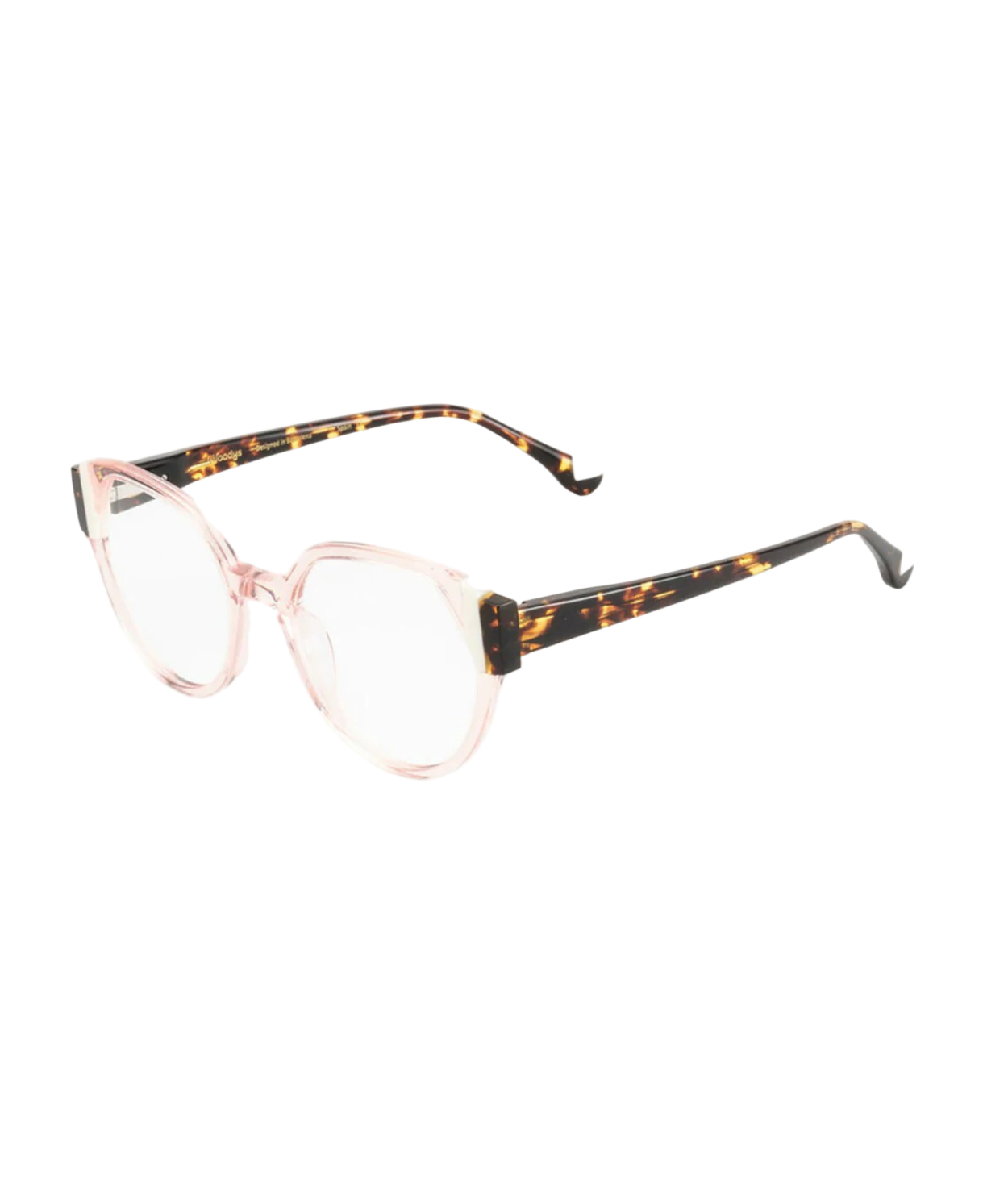 Transparent Pink White Havana