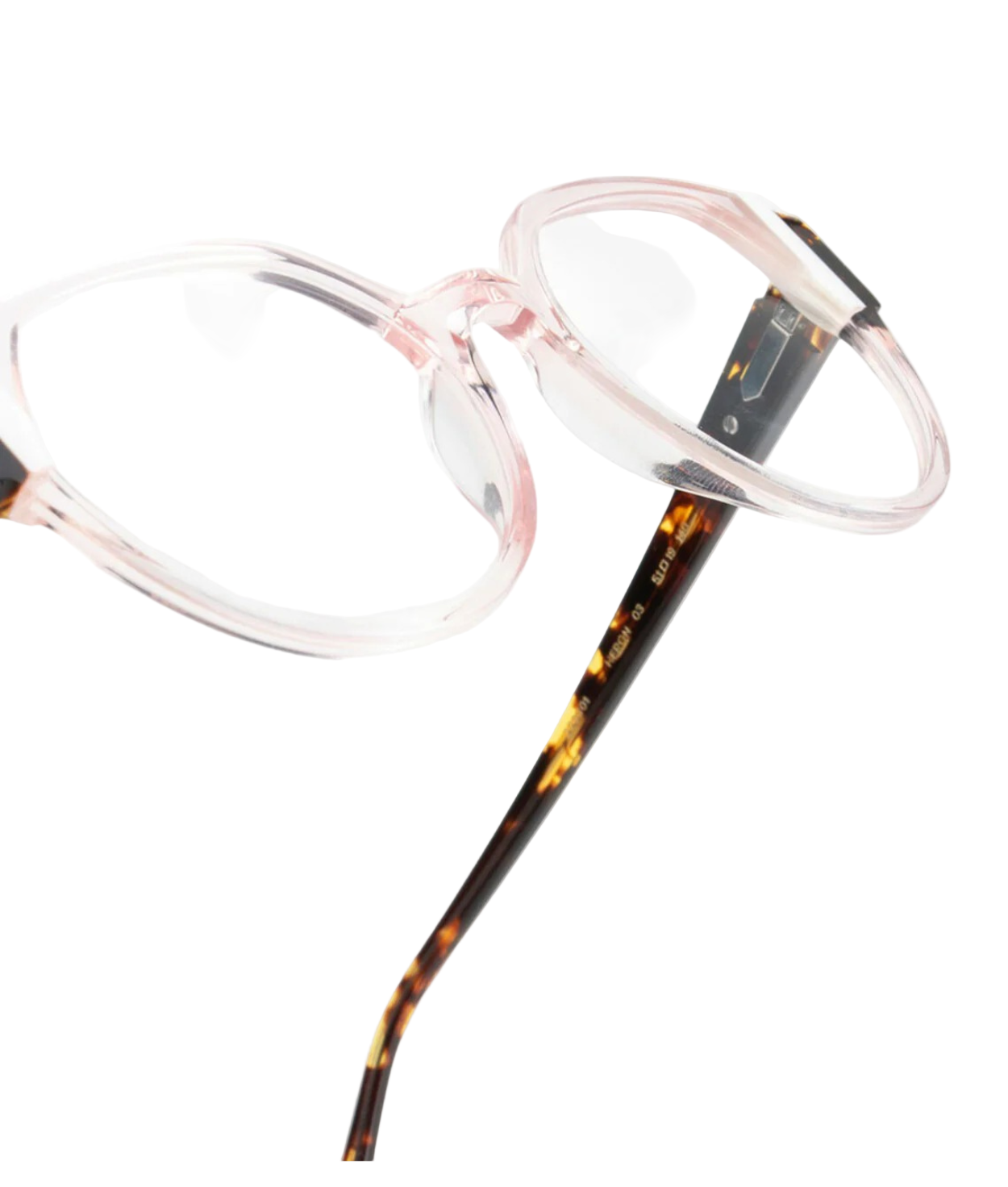 Transparent Pink White Havana