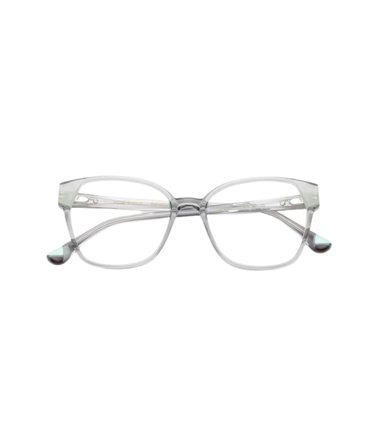 Grey Transparent/Turquoise