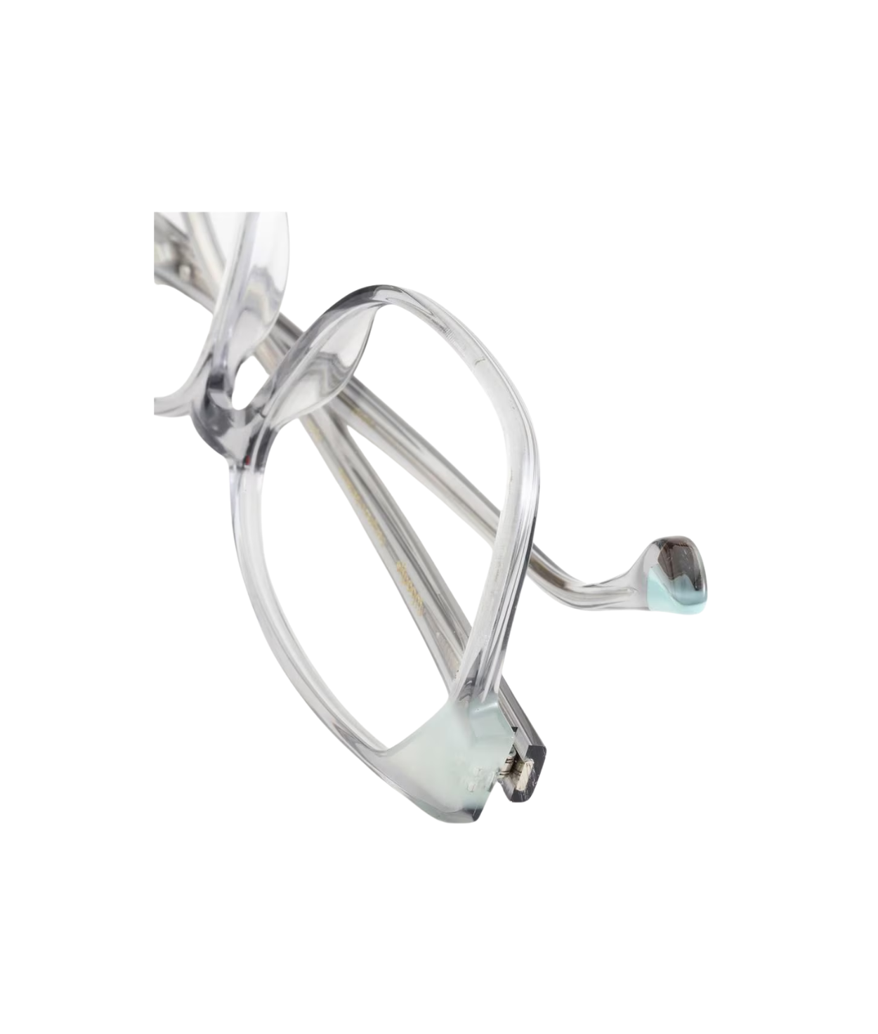 Grey Transparent/Turquoise