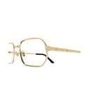 Cartier Décor C CT0442O geometric eyeglasses in Shiny Gold, side view